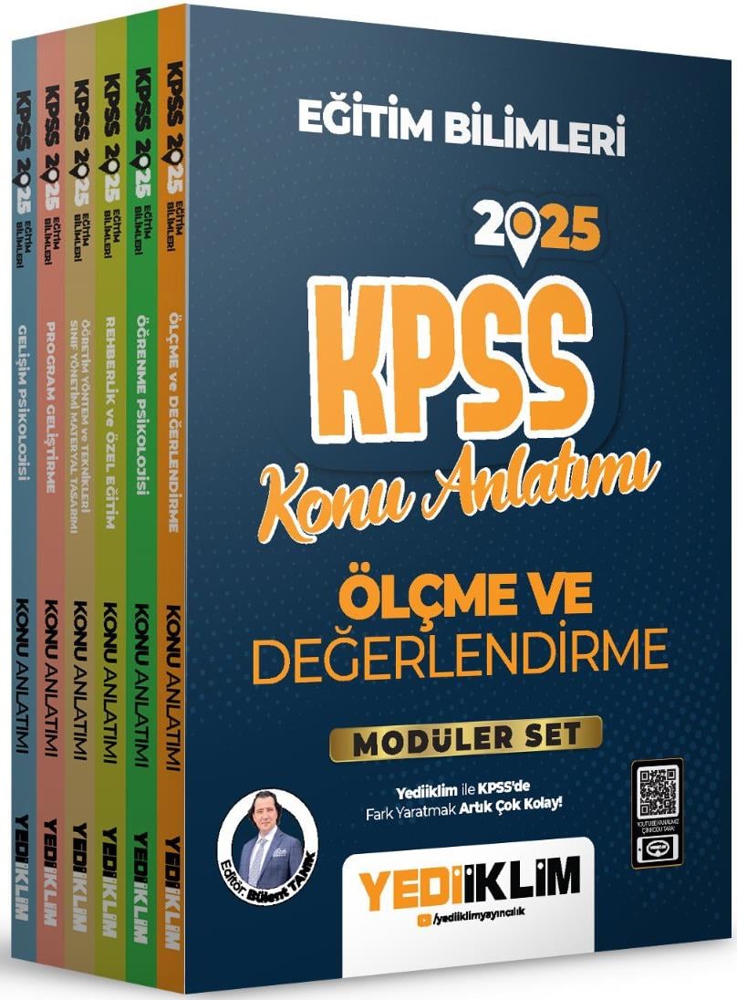 Yediiklim Yayınları 2025 KPSS Eğitim Bilimleri Konu Anlatımlı Modüler Set