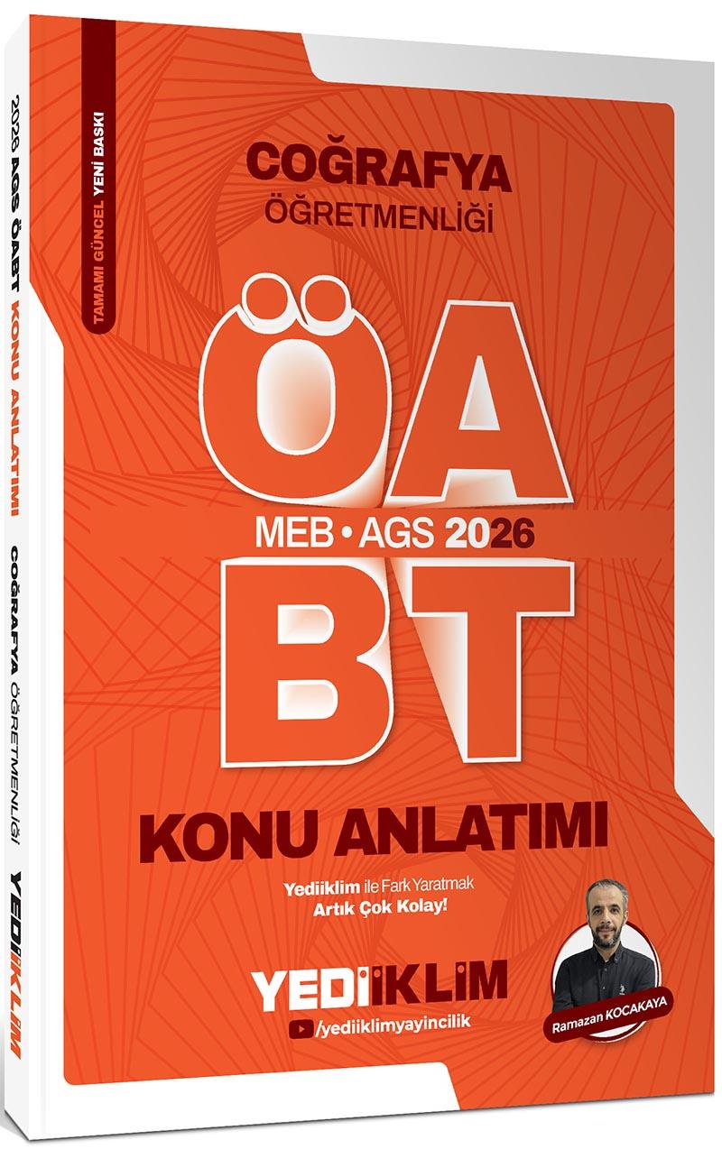 Yediiklim Yayınları 2026 MEB AGS ÖABT Coğrafya Öğretmenliği Konu Anlatımı