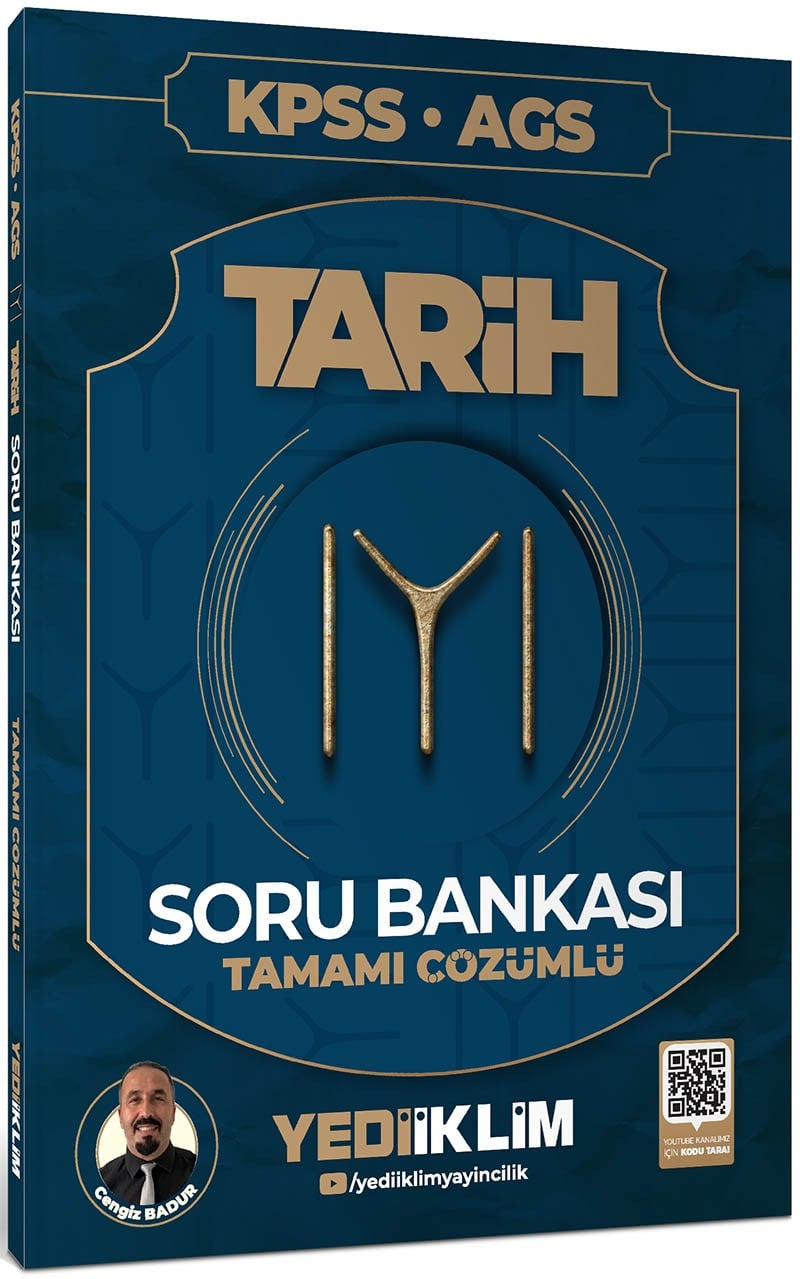 Yediiklim Yayınları 2027 KPSS AGS Kayı Tarih Tamamı Çözümlü Soru Bankası