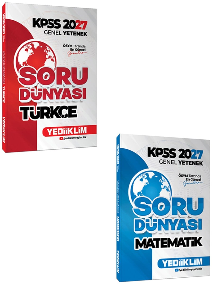 Yediiklim Yayınları 2027 KPSS Genel Yetenek Soru Dünyası 2 li Set