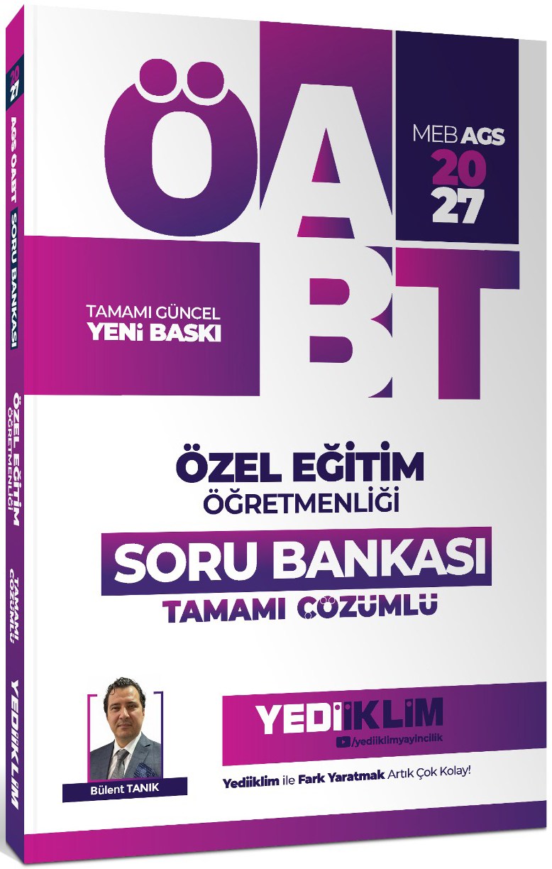 Yediiklim Yayınları 2027 MEB AGS ÖABT Özel Eğitim Öğretmenliği Tamamı Çözümlü Soru Bankası