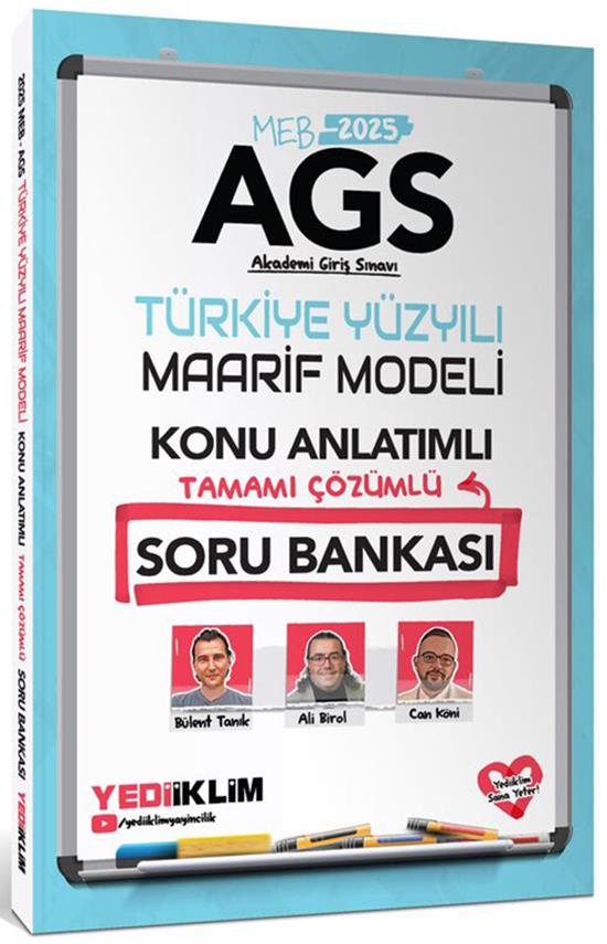 Yediiklim Yayınları MEB AGS Türkiye Yüzyılı MAARİF MODELİ Konu Anlatımlı Soru Bankası