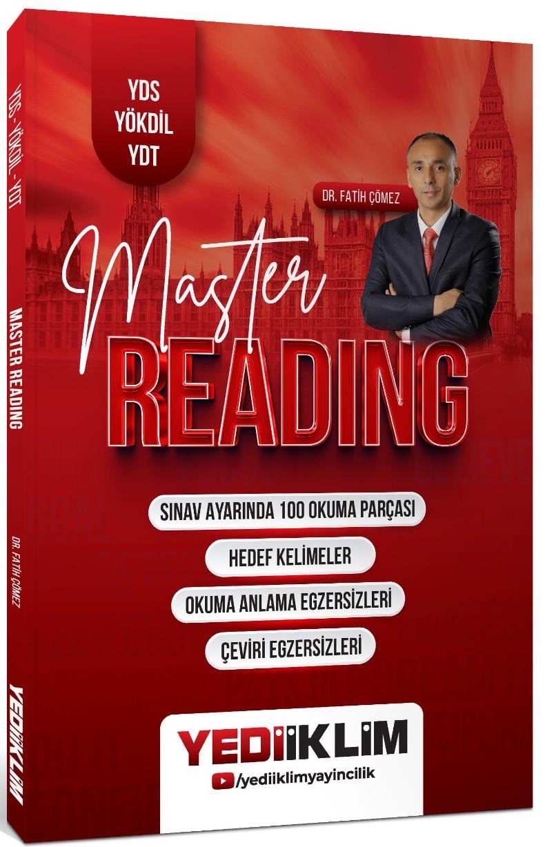 Yediiklim Yayınları YDS YÖKDİL YDT Master Reading