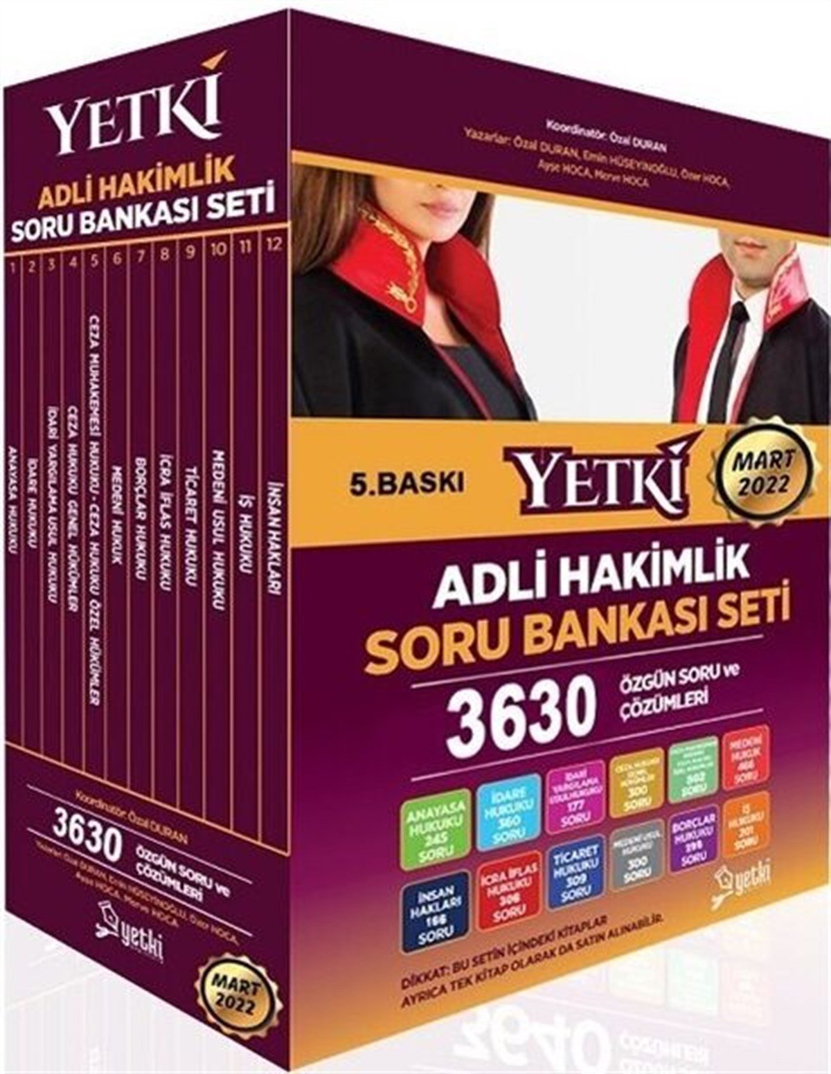 Yetki Yayınları Adli Hakimlik Soru Bankası Seti