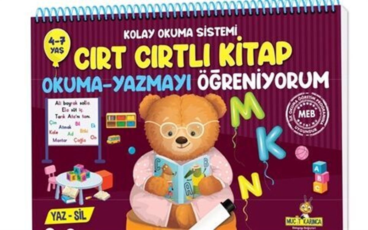 Yükselen Zeka Yayınları Kolay Okuma Sistemi Cırt Cırtlı Kitap Okuma Yazmayı Öğreniyorum