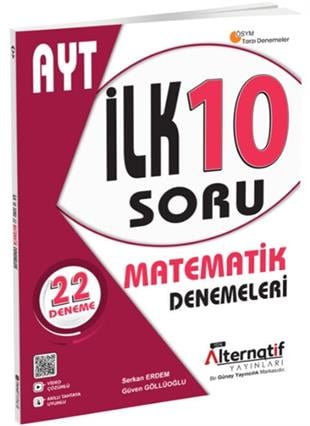 Alternatif Yayınları AYT Matematik Alternatif İlk 10 Denemeleri