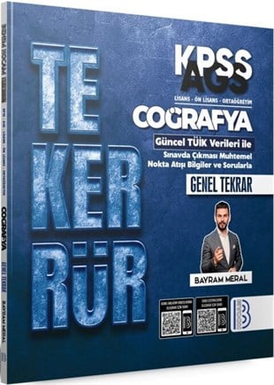 Benim Hocam 2026 KPSS Coğrafya Tekerrür Genel Tekrar