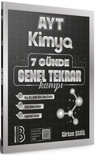 Benim Hocam AYT Kimya 7 Günde Genel Tekrar Kampı