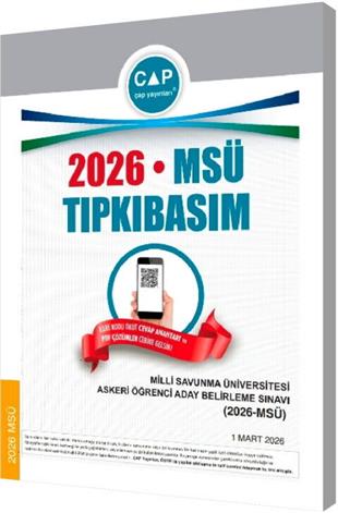 Çap Yayınları Üniversiteye Hazırlık MSÜ 2026 Tıpkı Basım
