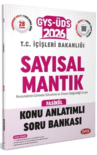 Data 2026 GYS ÜDS İçişleri Bakanlığı Sayısal Mantık Konu Anlatımlı Soru Bankası