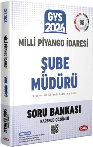 Data Yayınları 2026 GYS Milli Piyango İdaresi Şube Müdürü Soru Bankası