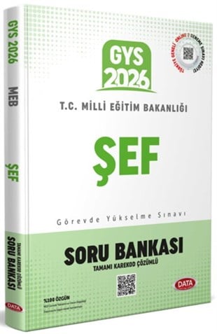 Data Yayınları 2026 Milli Eğitim Bakanlığı Şef GYS Soru Bankası