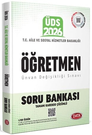 Data Yayınları 2026 T.C. Aile ve Sosyal Hizmetler Bakanlığı ÜDS Öğretmen Kadrosu Soru Bankası