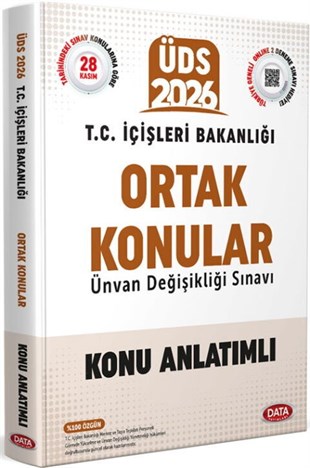 Data Yayınları 2026 ÜDS T.C. İçişleri Bakanlığı GYS Ortak Konular Konu Anlatımlı