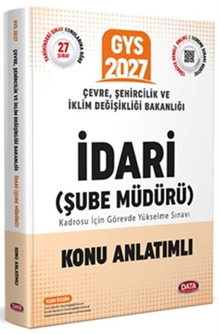Data Yayınları 2027 Çevre Şehircilik ve İklim Değişikliği Bakanlığı Teknik Şube Müdürü Konu Anlatımlı