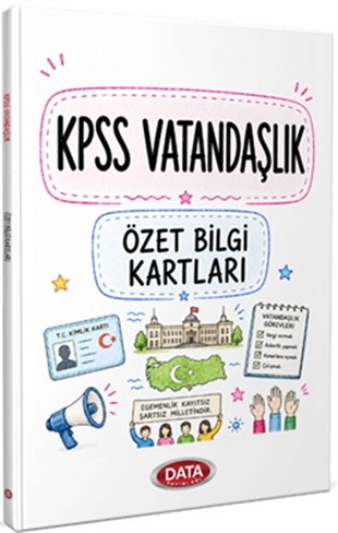 Data Yayınları KPSS Vatandaşlık Özet Bilgi Kartları