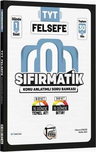 Ders Platosu TYT Felsefe Sıfırmatik Konu Anlatımlı Soru Bankası