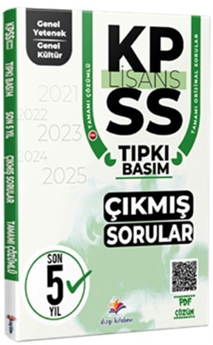 Dizgi Kitap 2026 KPSS Genel Yetenek Genel Kültür Son 5 Yıl PDF Çözümlü Tıpkı Basım Çıkmış Sorular