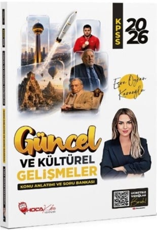 Hoca Kafası 2026 KPSS Güncel ve Kültürel Gelişmeler Konu Anlatımı ve Soru Bankası