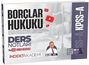 İndeks Akademi 2026 KPSS A Grubu Borçlar Hukuku Video Ders Notları