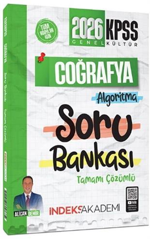 İndeks Akademi 2026 KPSS Coğrafya Algoritma Soru Bankası