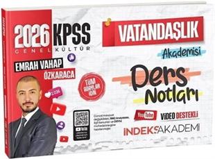 İndeks Akademi 2026 KPSS Vatandaşlık Akademisi Video Ders Notları