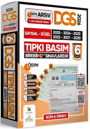 İnformal Yayınları 2026 DGS Çıkmış Soru Tıpkı Basım ÖSYM TAM Kitapçık SAY- SÖZ TM Türkiye Geneli 6lı Deneme