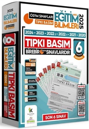 İnformal Yayınları 2026 KPSS Eğitim Bilimleri ÖSYM Tıpkı Basım Çıkmış Soru 6lı Deneme