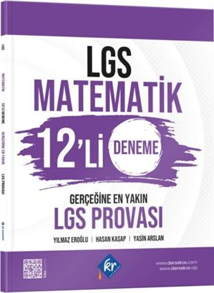 KR Akademi LGS Matematik 12 li Deneme Gerçeğine En Yakın LGS Provası