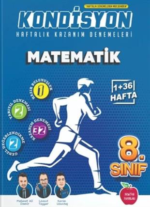 Newton Yayınları 8. Sınıf Matematik Kondisyon Haftalık Kazanım Denemeleri