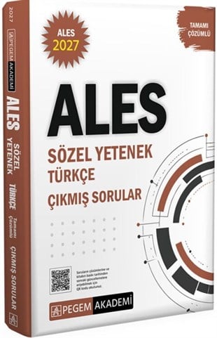 Pegem Akademi 2027 ALES Sözel Yetenek Türkçe Tamamı Çözümlü Çıkmış Sorular