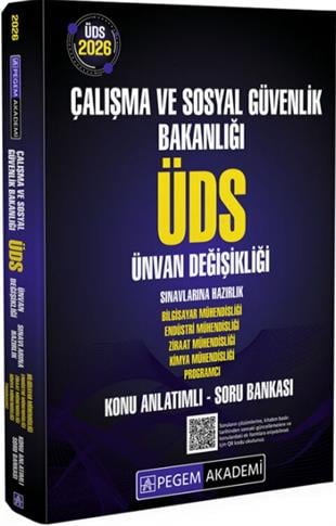 Pegem Yayınları 2026 ÜDS Çalışma ve Sosyal Güvenlik Bakanlığı Ünvan Değişikliği Sınavlarına Hazırlık Konu Anlatımlı Soru Bankası