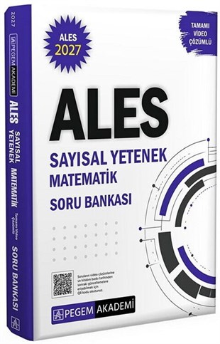 Pegem Yayınları 2027 ALES Sayısal Yetenek Matematik Tamamı Video Çözümlü Soru Bankası