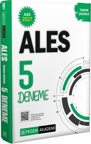 Pegem Yayınları 2027 ALES Tamamı Çözümlü 5 Deneme