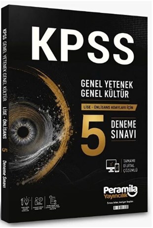 Peramila KPSS Lise Ön Lisans 5 Deneme