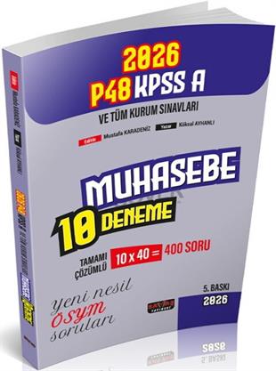 Savaş Yayınları 2026 KPSS A Grubu P48 Muhasebe 10 Deneme
