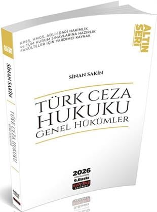 Savaş Yayınları 2026 Türk Ceza Hukuku Genel Hükümler Konu Anlatımı
