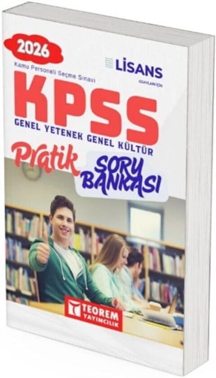 Teorem Yayınları 2026 KPSS Lisans Genel Yetenek Genel Kültür Pratik Soru Bankası