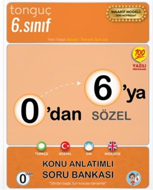 Tonguç Akademi 0 dan 6 ya Sözel Konu Anlatımlı Soru Bankası