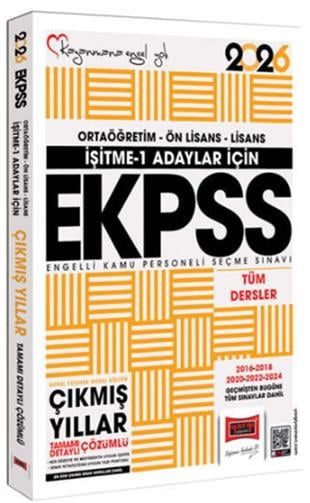 Yargı Yayınları 2026 İşitme 1 Adaylar İçin EKPSS GKGY Tüm Dersler 2016-2024 Çıkmış Sorular Kitabı