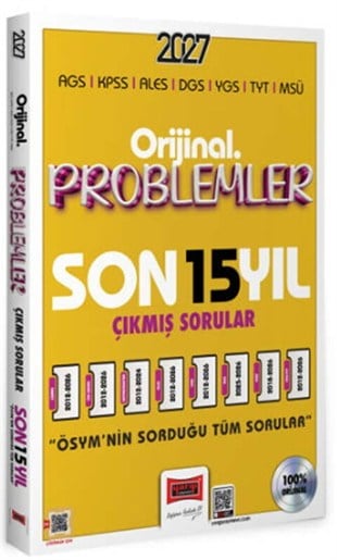 Yargı Yayınları 2027 KPSS AGS ALES DGS YGS TYT MSÜ Orijinal Problemler Son 15 Yıl Çıkmış Sorular