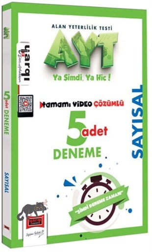 Yargı Yayınları AYT Sayısal Tamamı Video Çözümlü 5 Deneme