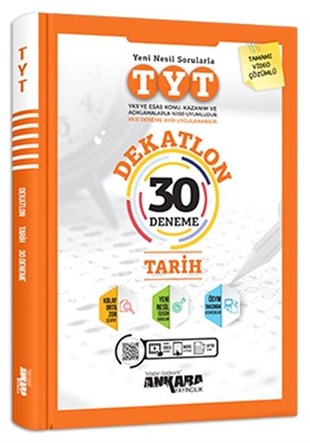 Ankara Yayıncılık TYT Tarih Dekatlon 30 Deneme