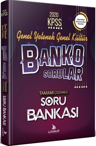 Liyakat Yayınları KPSS Banko Genel Yetenek Genel Kültür Özel Hazırlık Tamamı Çözümlü Yeni Nesil Soru Bankası