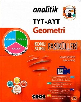 Merkez Yayınları TYT AYT Geometri Analitik Konu Anlatımlı Soru Bankası Fasikülleri