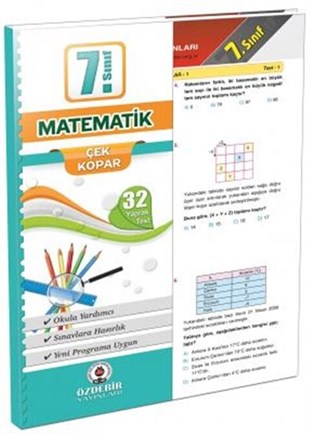 Özdebir Yayınları 7. Sınıf Matematik Yaprak Test