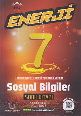 Palme Yayınları 7. Sınıf Sosyal Bilgiler Enerji Soru Kitabı