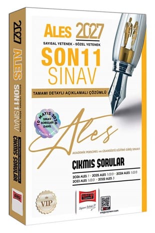 Yargı 2027 ALES Sayısal Sözel Yetenek Son 11 Sınav Tamamı Çözümlü Çıkmış Sorular