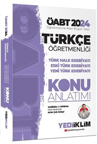 Yediiklim 2024 ÖABT Türkçe Öğretmenliği Türk Halk Edebiyatı Eski Türk Edebiyatı Yeni Türk Edebiyatı Konu Anlatımı