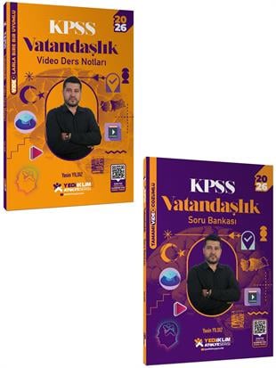 Yediiklim 2026 KPSS Atölye Serisi Genel Kültür Video Ders Notu ve Soru Bankası Seti 2 Kitap